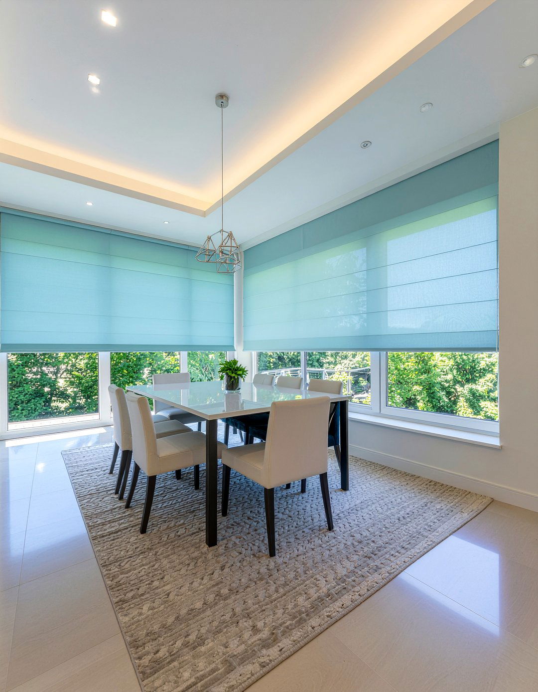 Fabric Blinds - 30 dining room blinds ideas