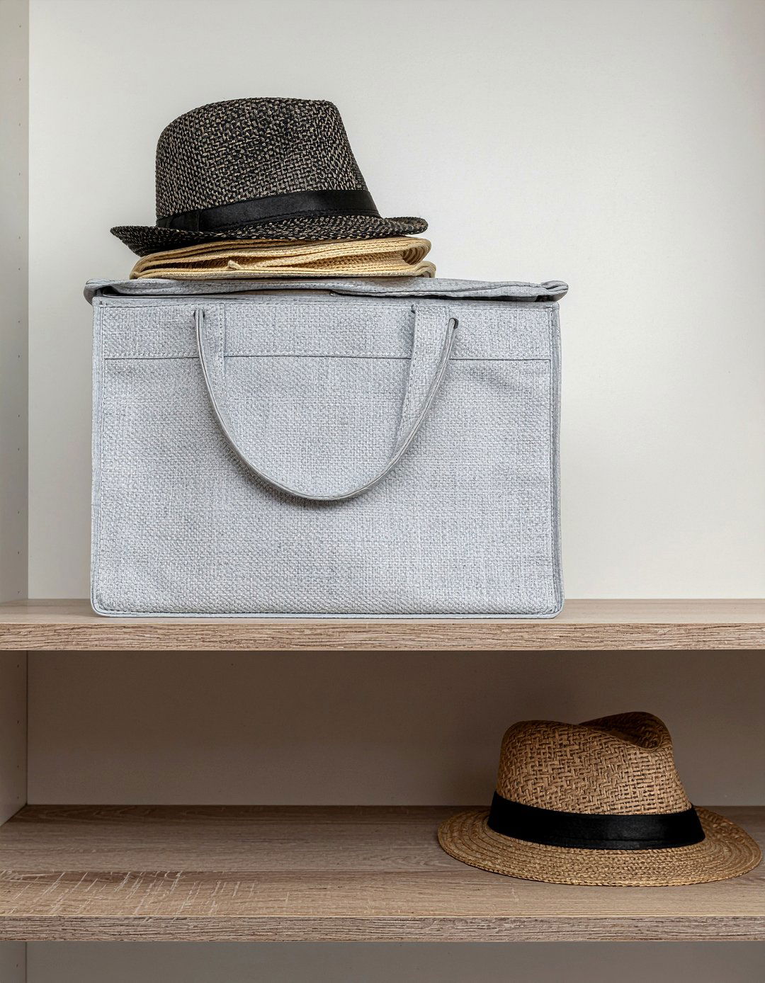Fabric Hat Storage Bag - 30 bedroom hat storage ideas