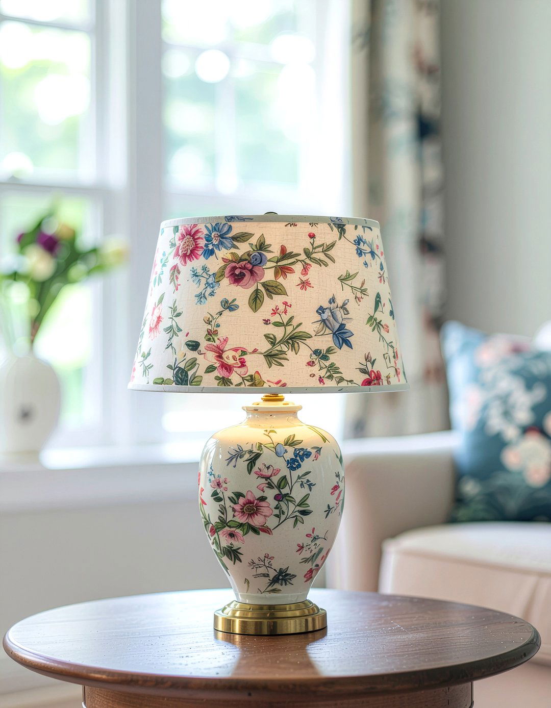 Fabric Lampshade - 30 fabric decor ideas