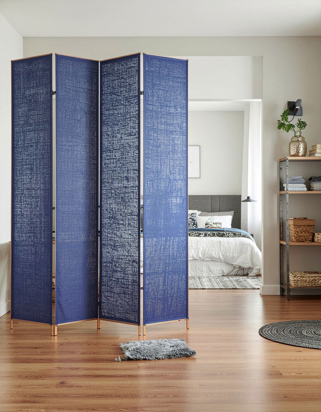 Fabric Panel Room Divider - 30 bedroom screen ideas