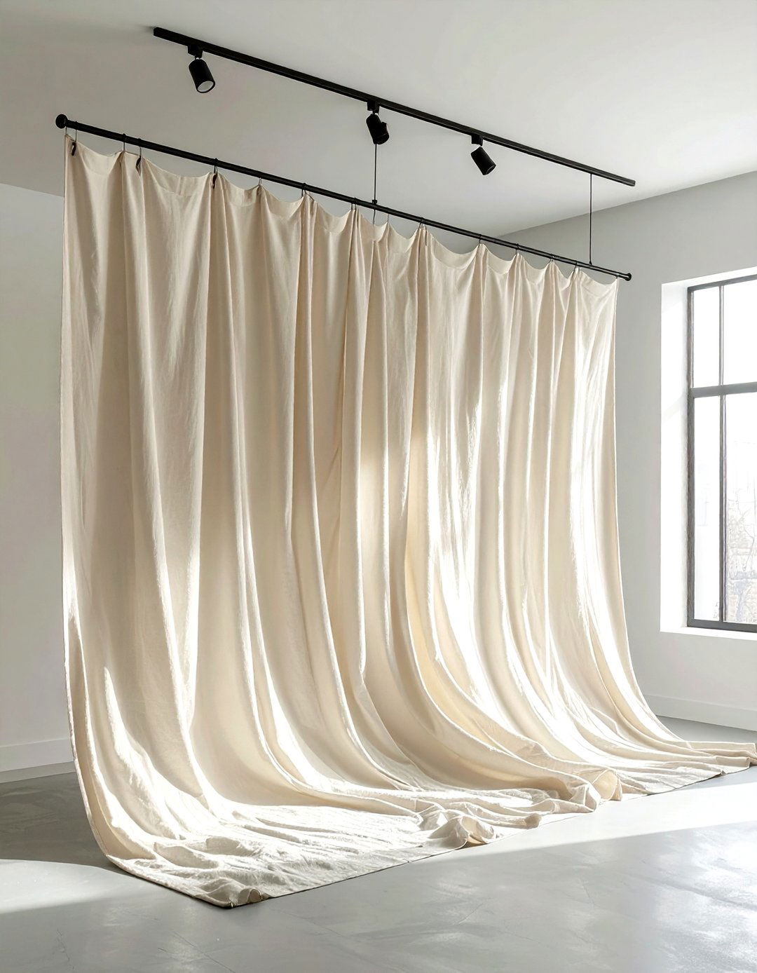 Fabric Room Divider - 30 textile decor ideas