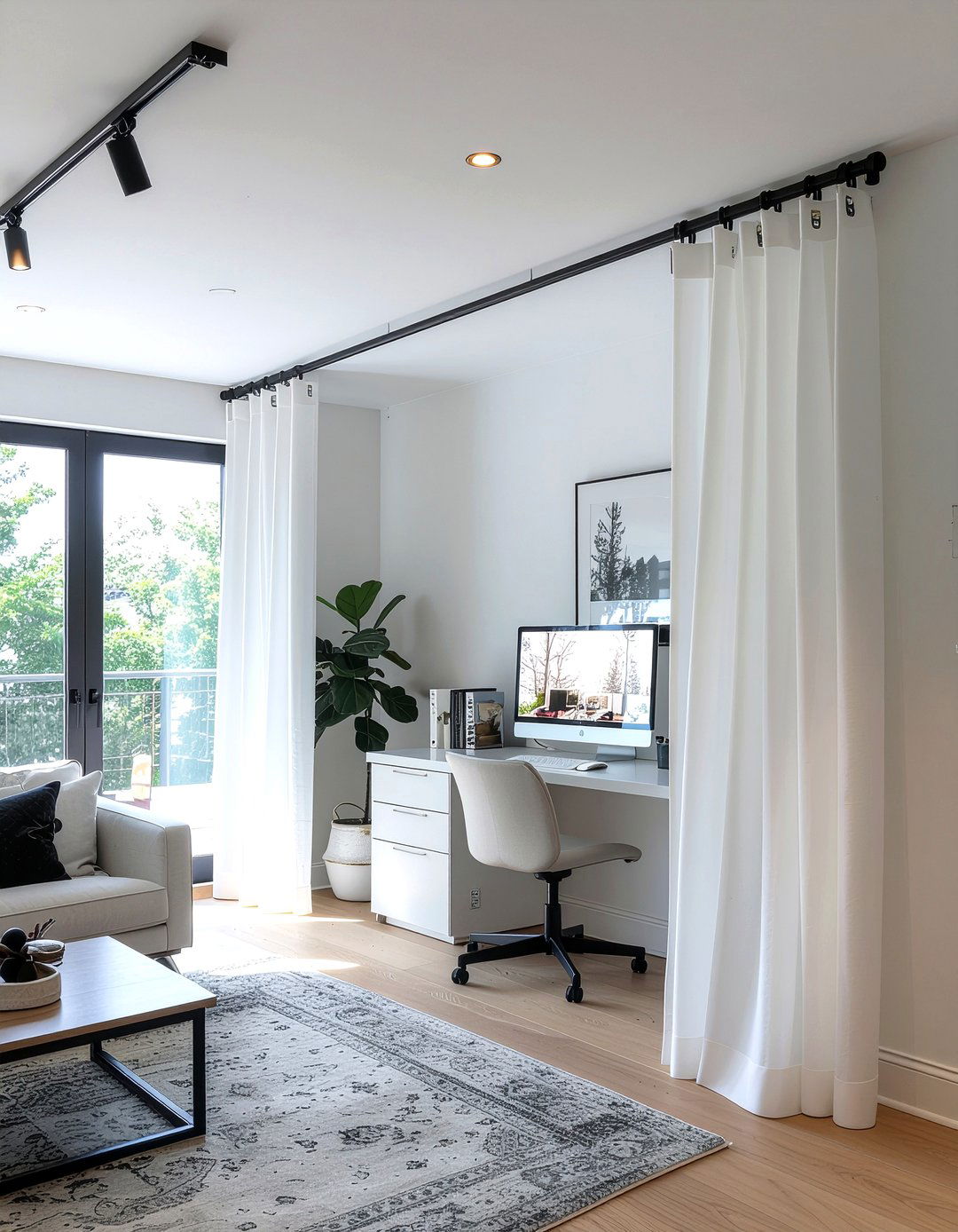 Fabric Room Divider - 30 fabric decor ideas