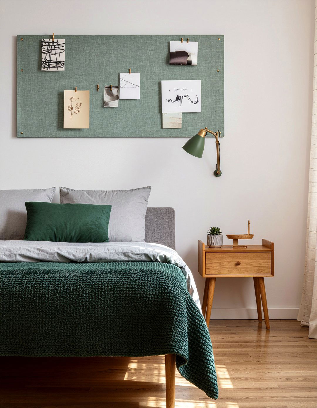 Fabric covered pin board - 30 bedroom bulletin boards