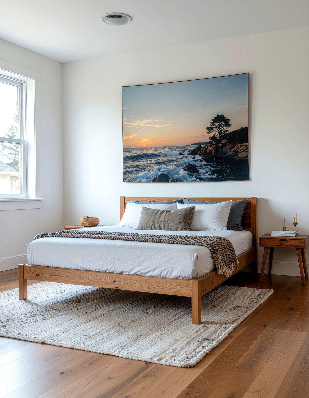 Fabric wall hanging - 30 bedroom on a budget ideas