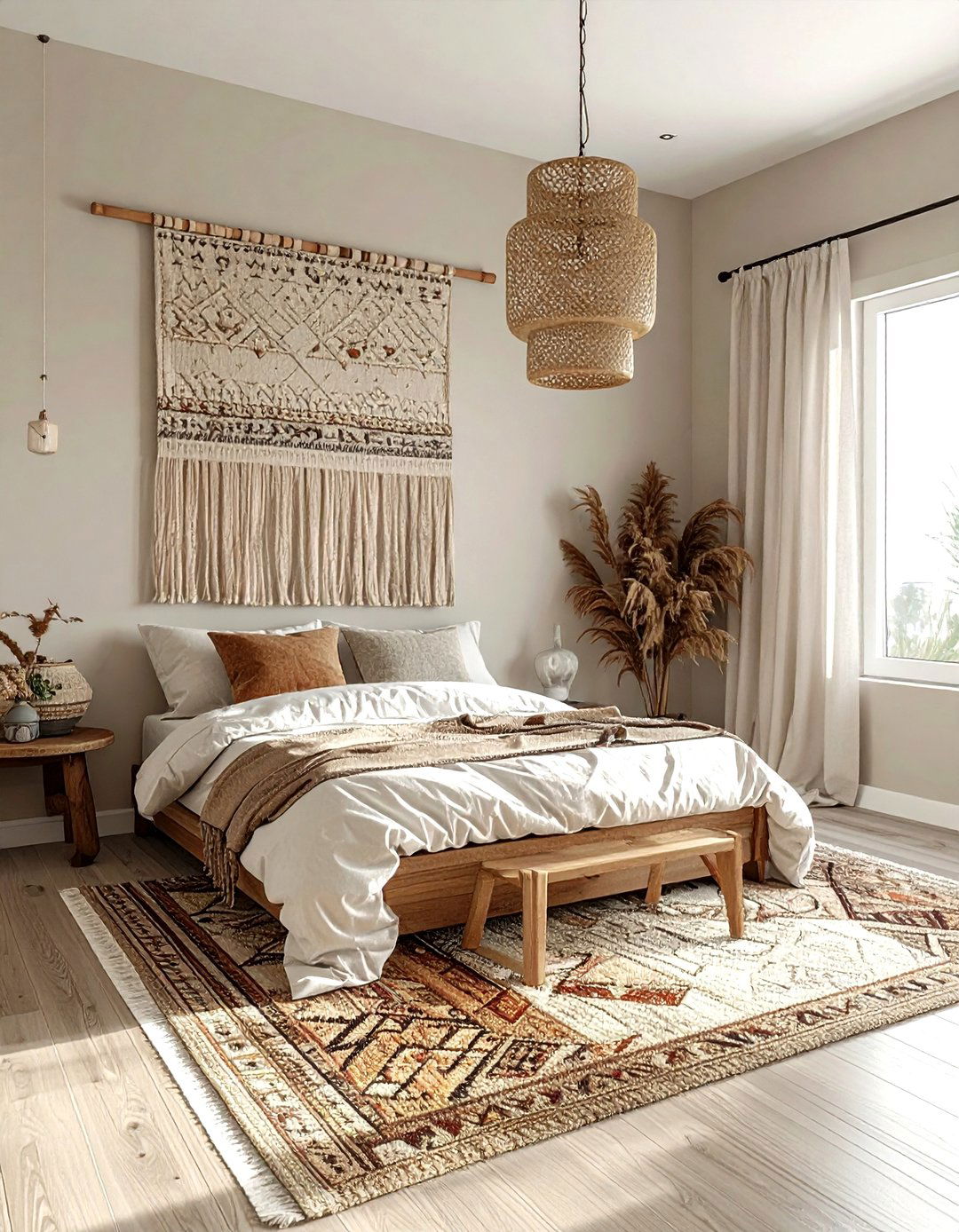 Fabric wall hanging - 30 rental decor ideas