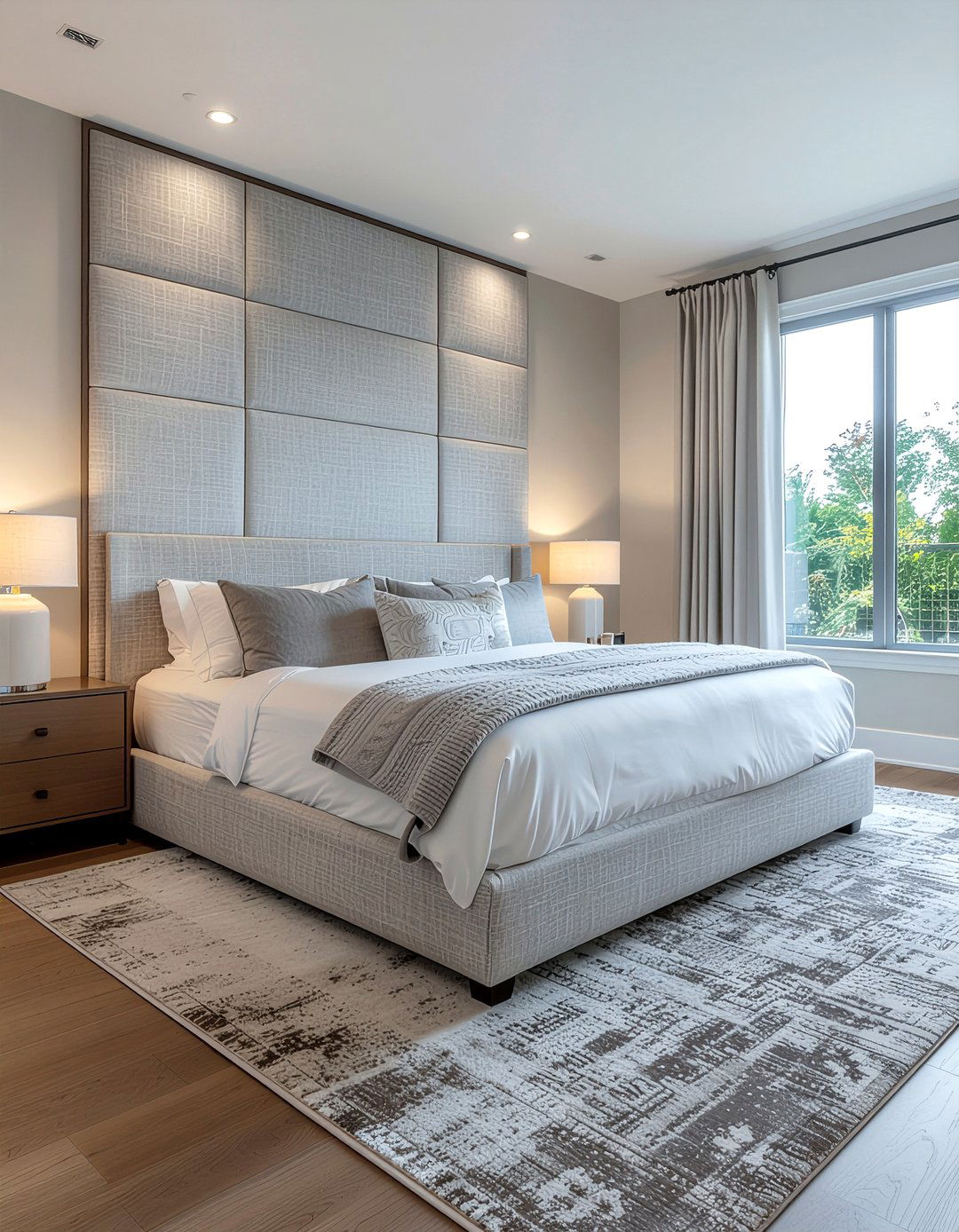 Fabric wall panel bedroom - 30 bedroom wall texture ideas