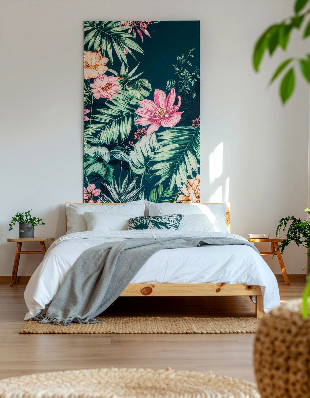 Fabric wall tapestry - 30 temporary bedroom ideas