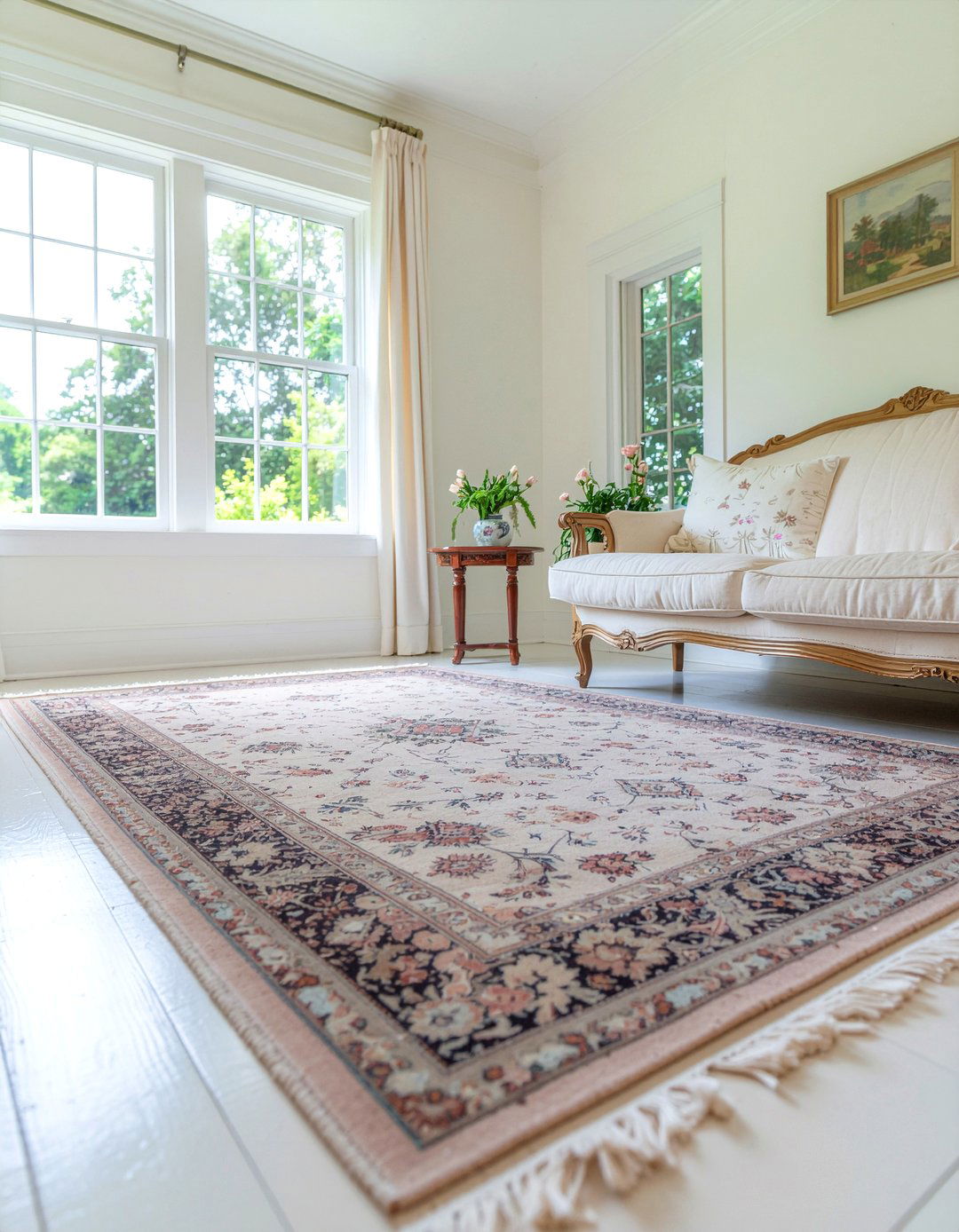Faded Oriental Rug - 30 living room oriental rugs