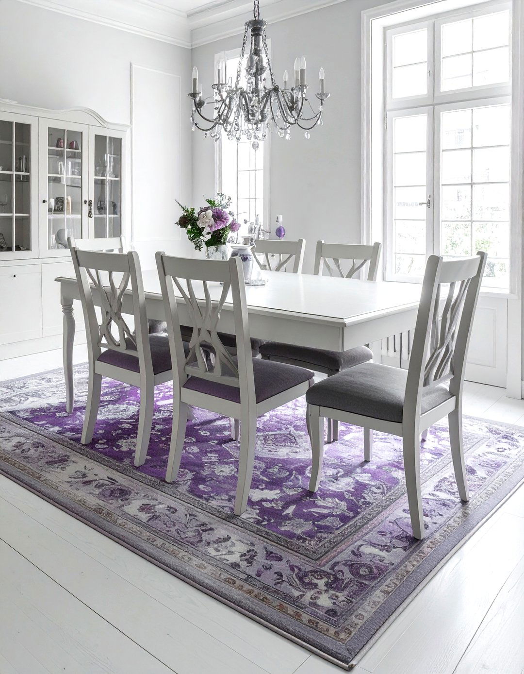 Faded Square Rugs - 30 square rug dining room ideas