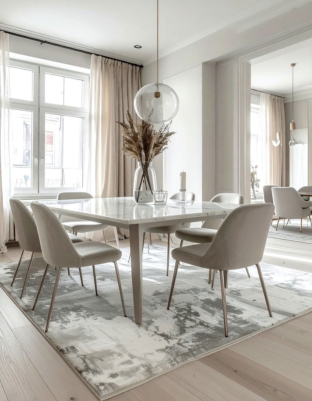 Faded vintage rug dining room - 30 vintage rug dining room ideas