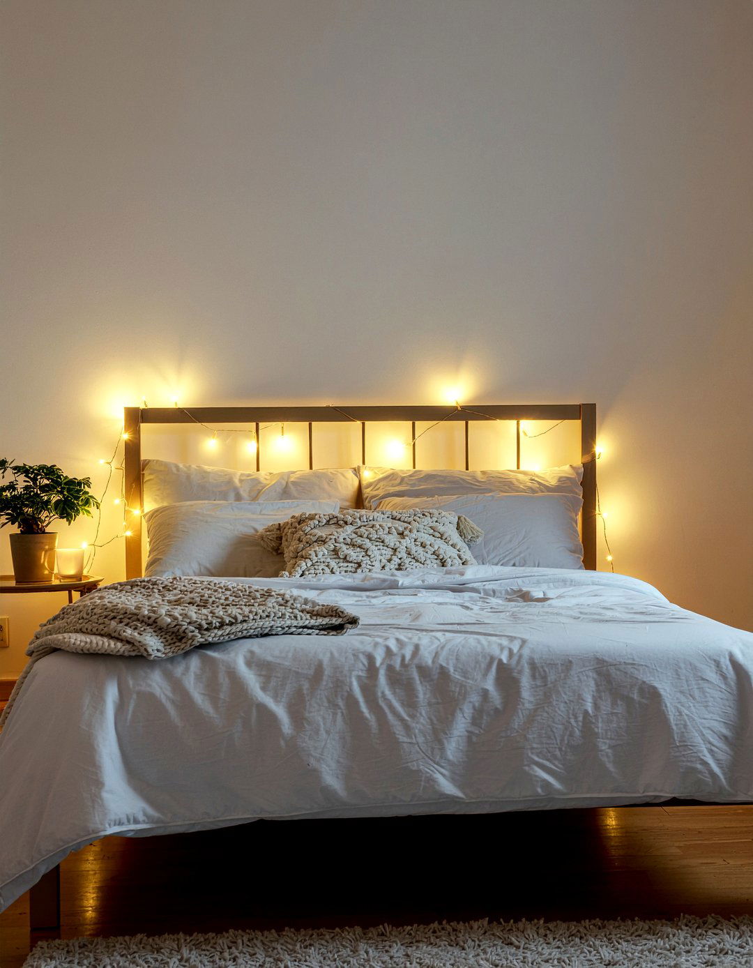 Fairy Lights - 30 inexpensive bedroom ideas
