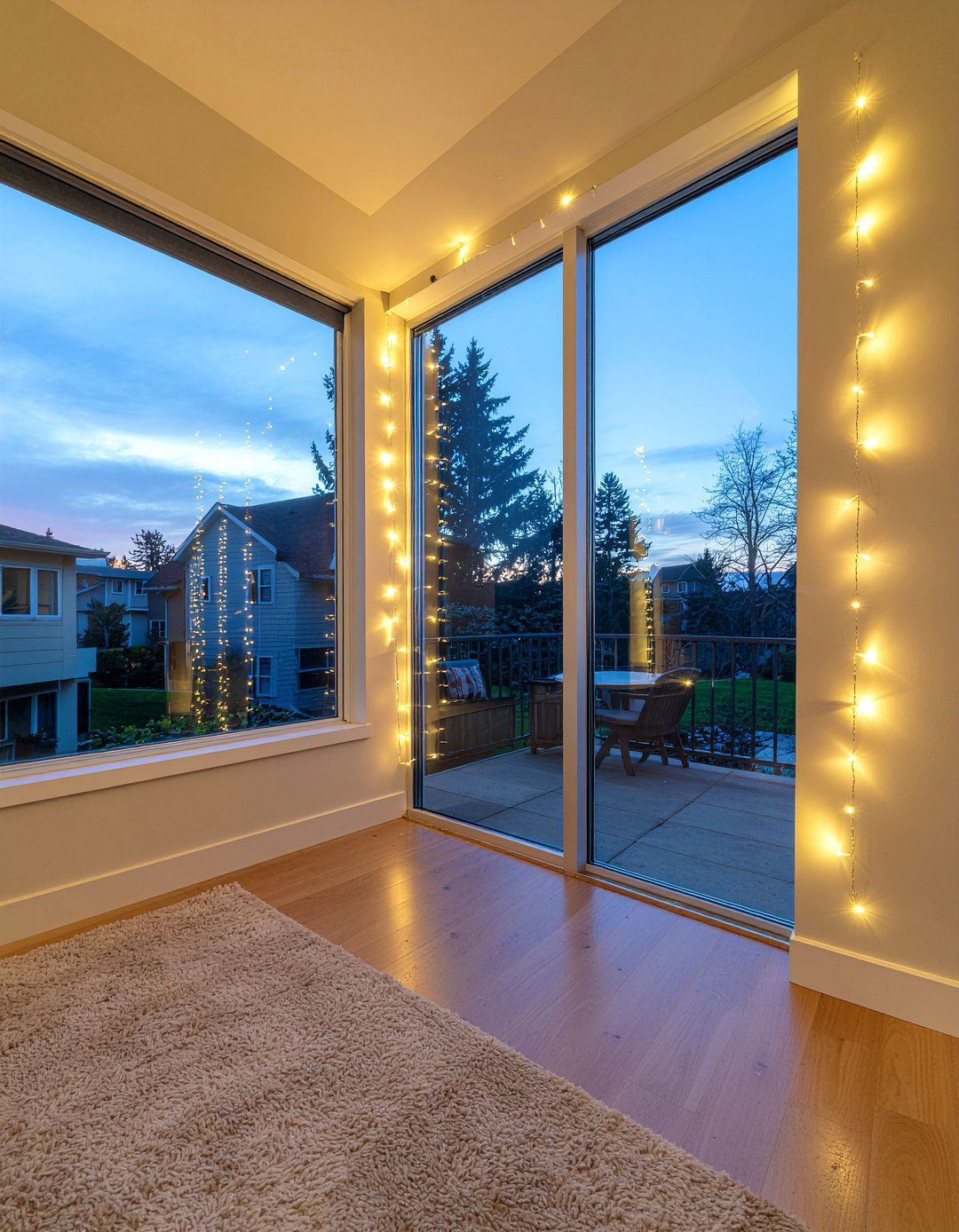 Fairy light decor - 30 teen hangout living room ideas