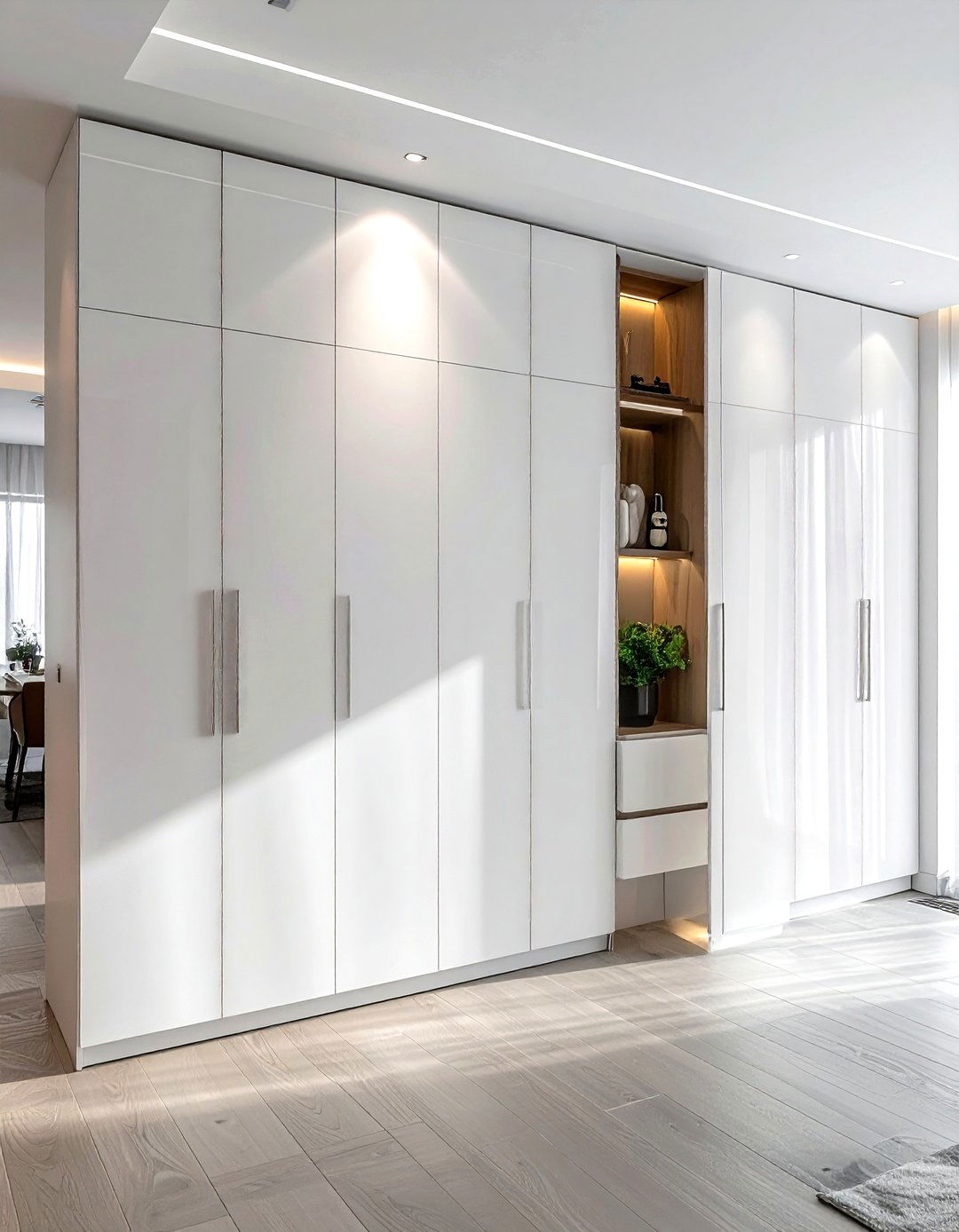 False Wall Unit - 30 living room hidden storage ideas