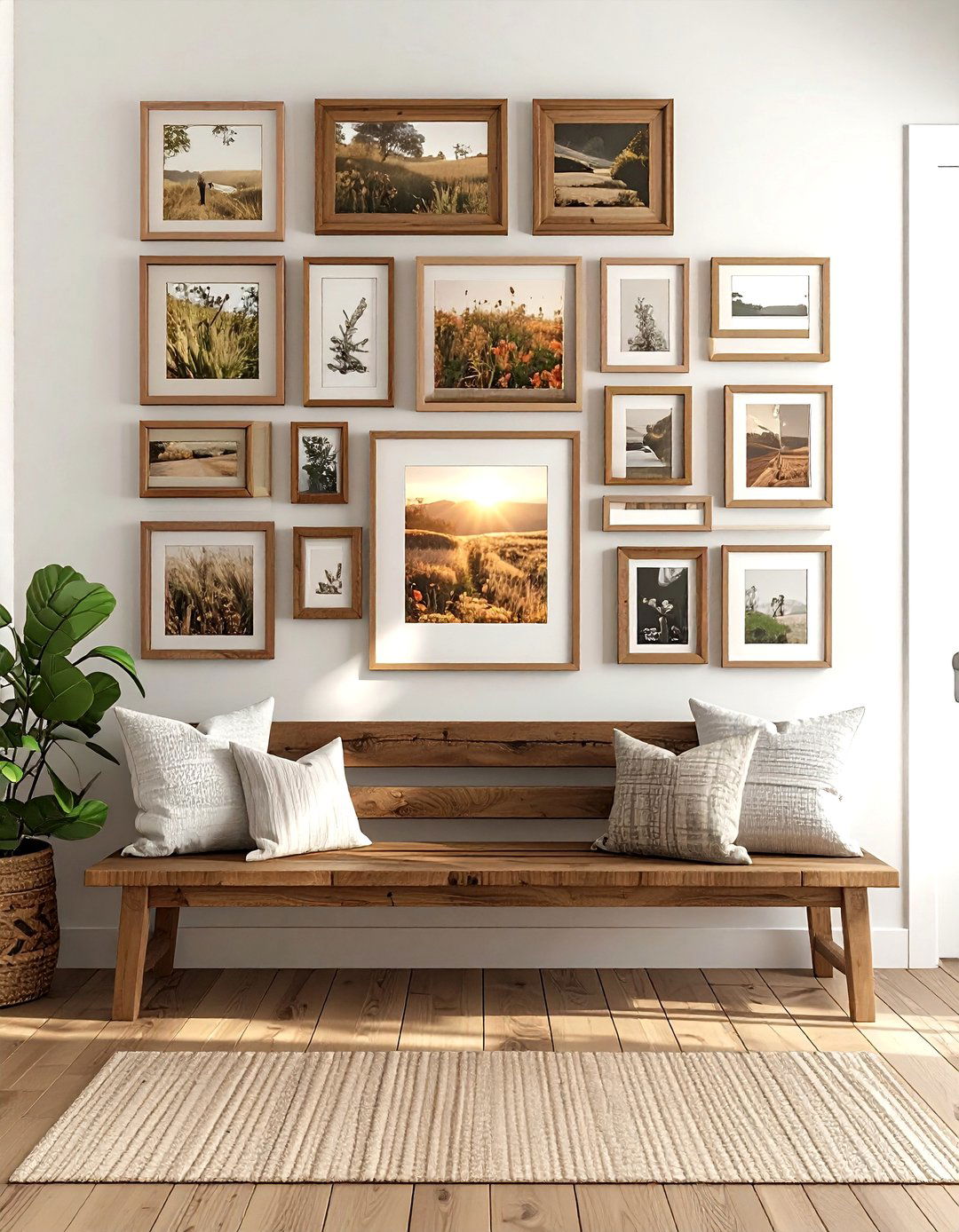 Family Photo Wall Collage - 30 frame wall ideas