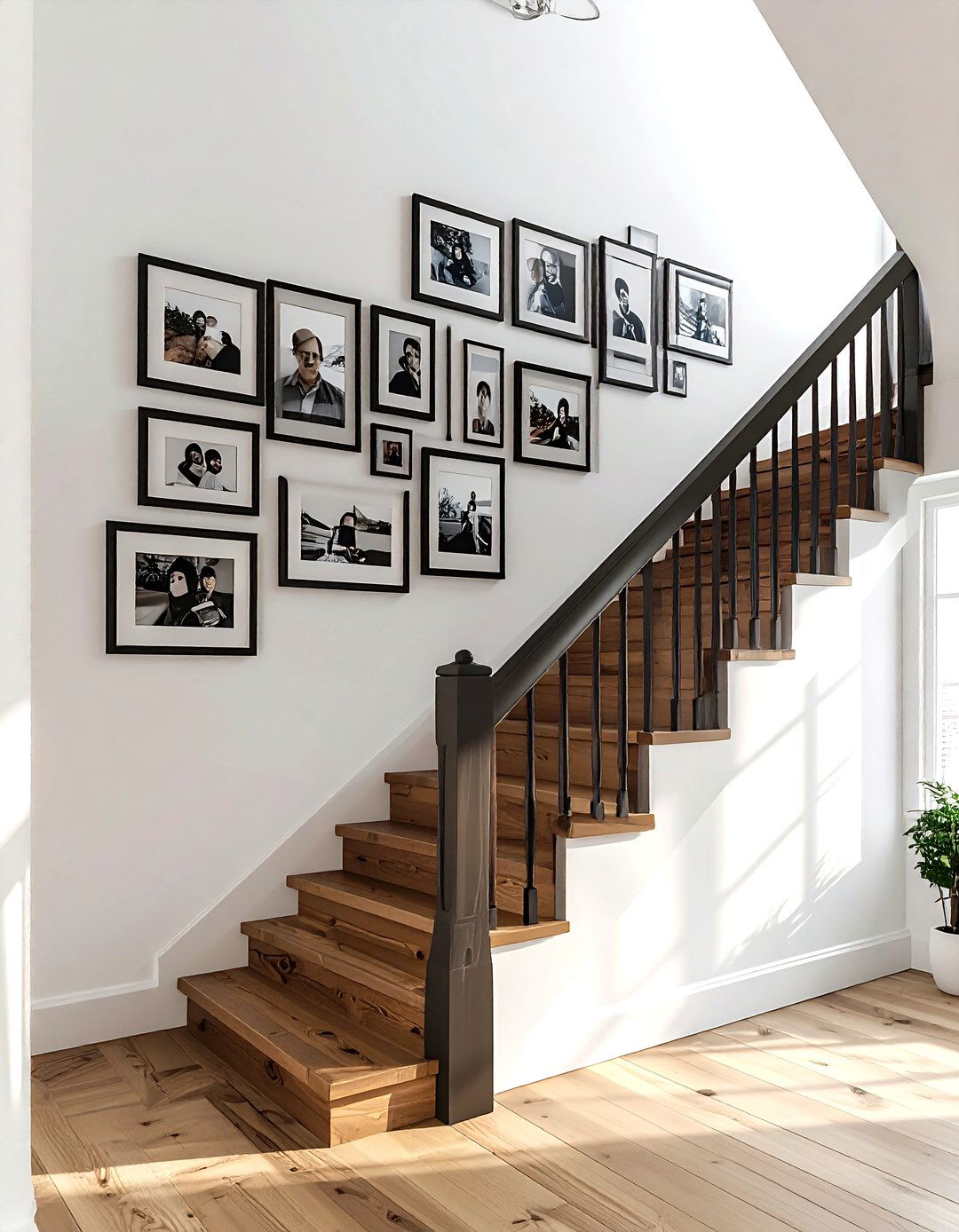 Family Photos - 30 staircase wall ideas
