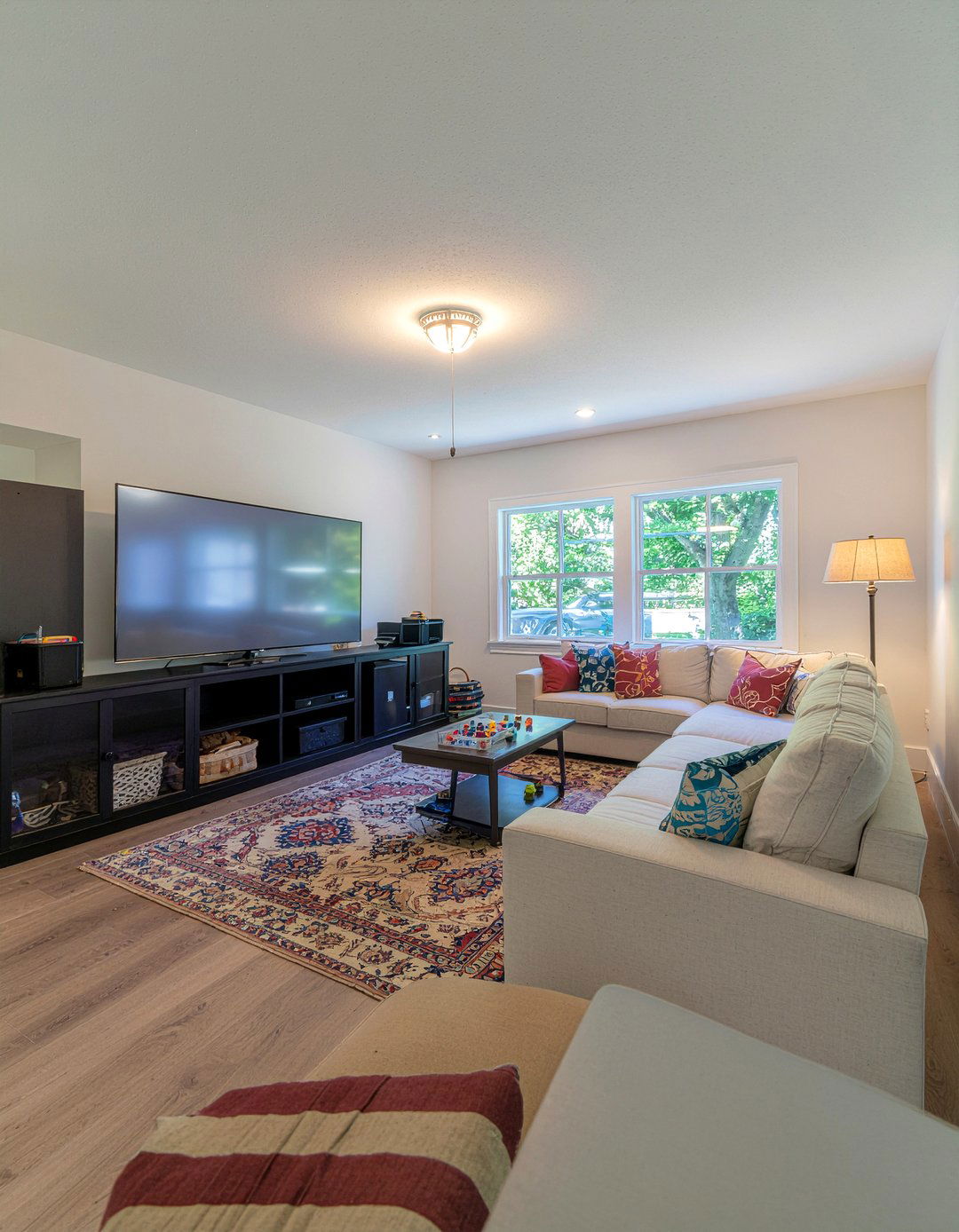 Family room garage conversion - 30 converted garage living room ideas