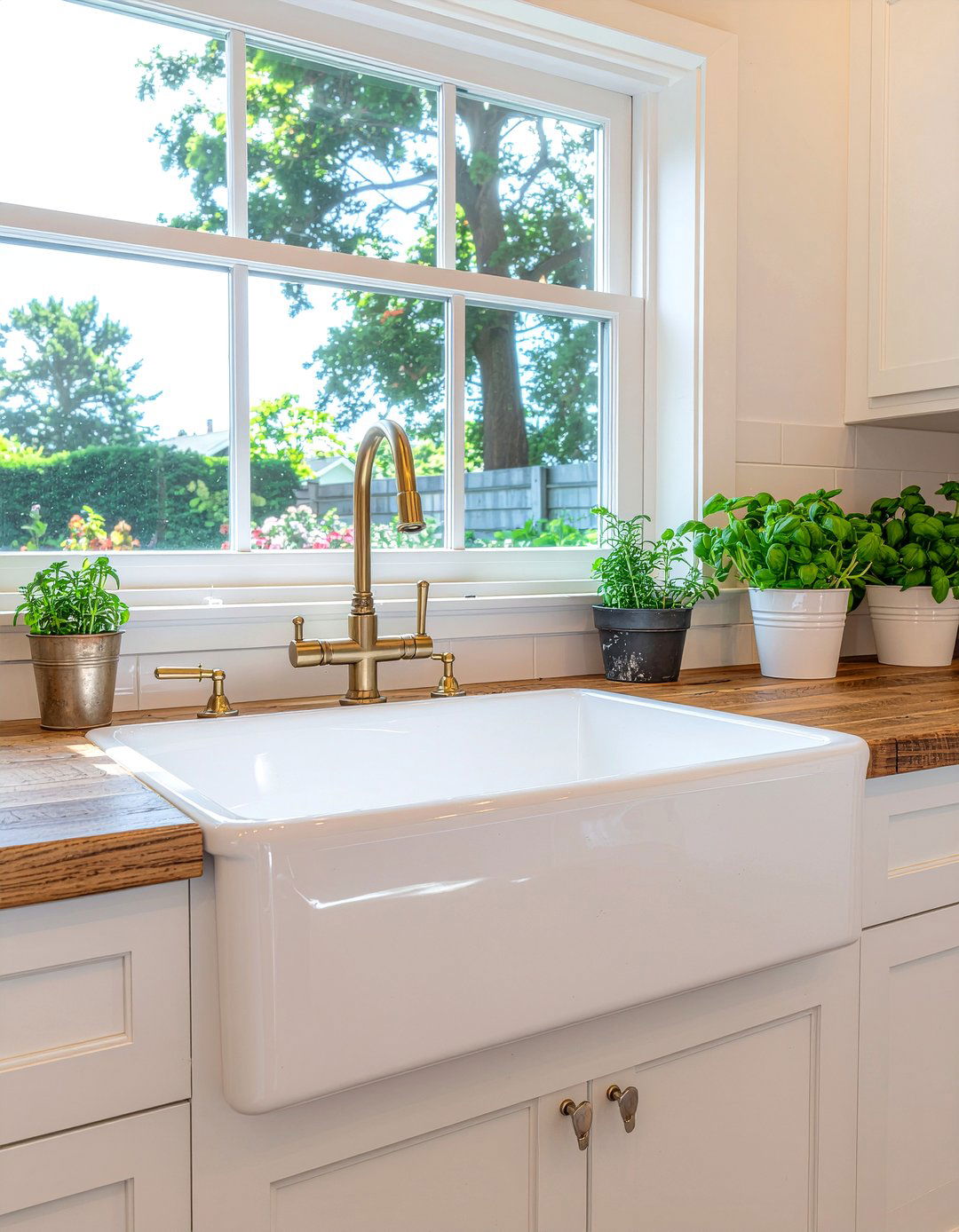 Farmhouse Apron Sink - 30 English cottage kitchen ideas