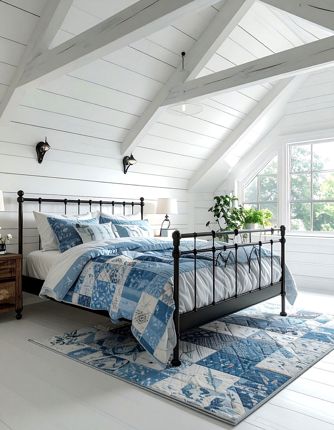 Farmhouse Attic Bedroom - 30 loft bedroom ideas
