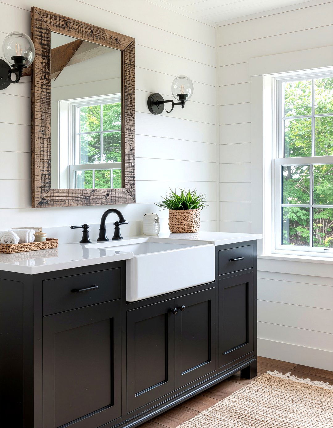 Farmhouse Bathroom Cabinet - 30 bathroom cabinet ideas