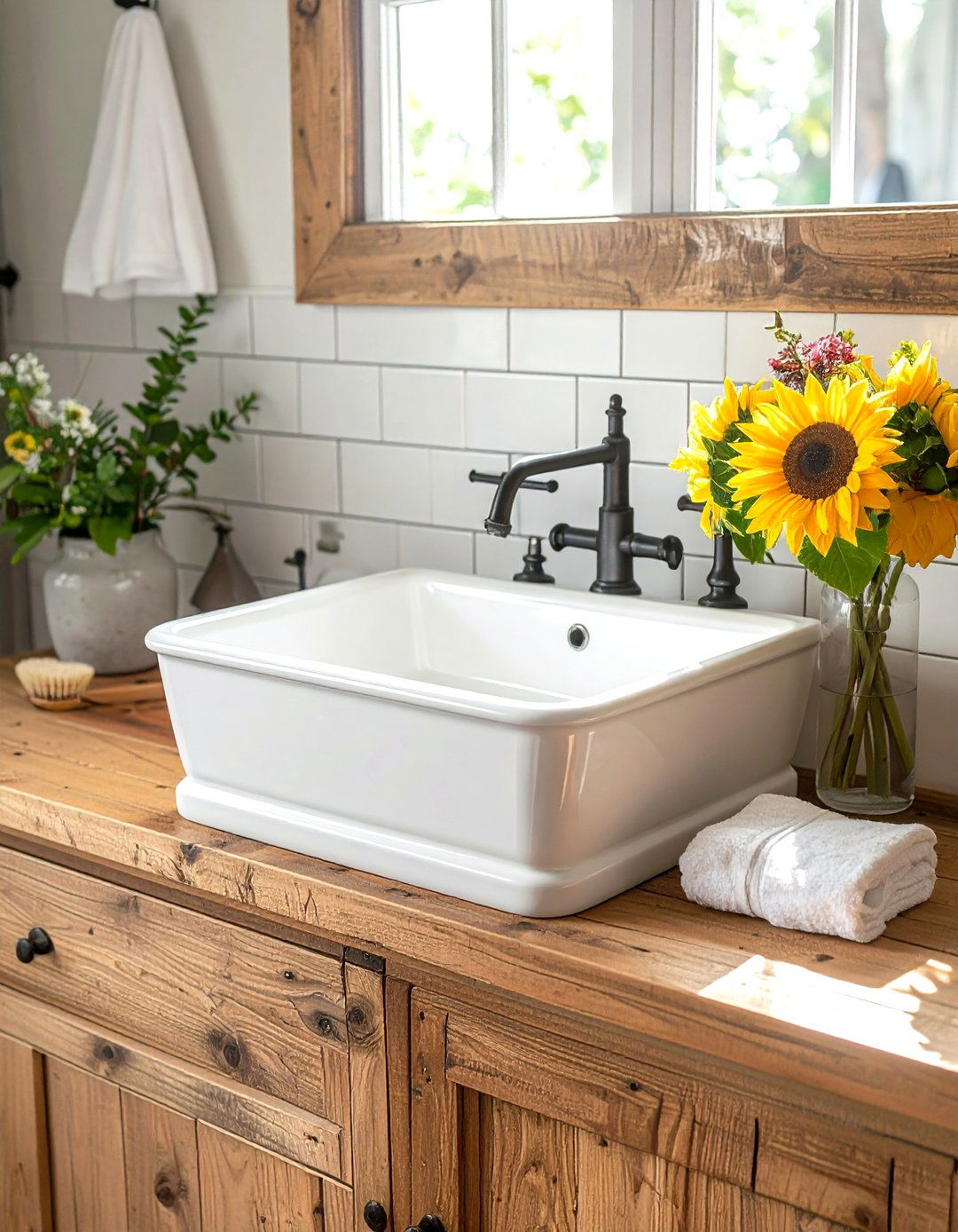 Farmhouse Bathroom Sink - 30 bathroom sink ideas