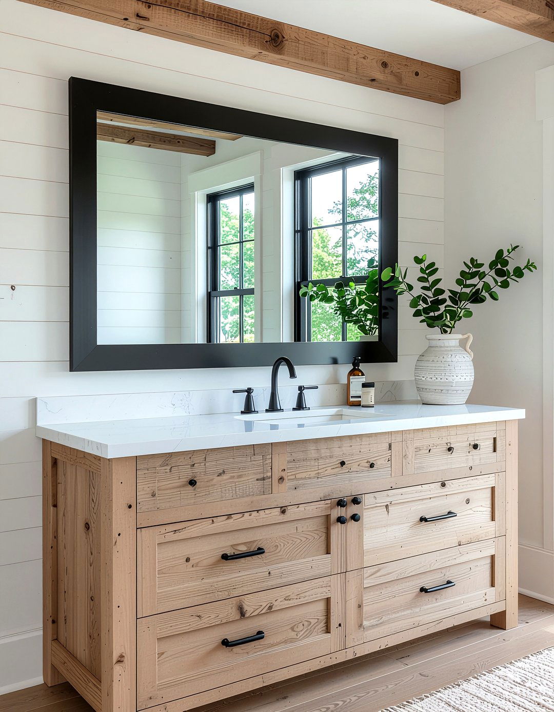 Farmhouse Bathroom Vanity - 30 farmhouse home decor ideas