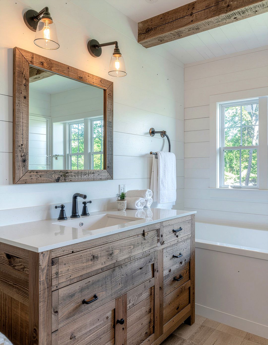 Farmhouse Bathroom - 30 bathroom inspiration ideas