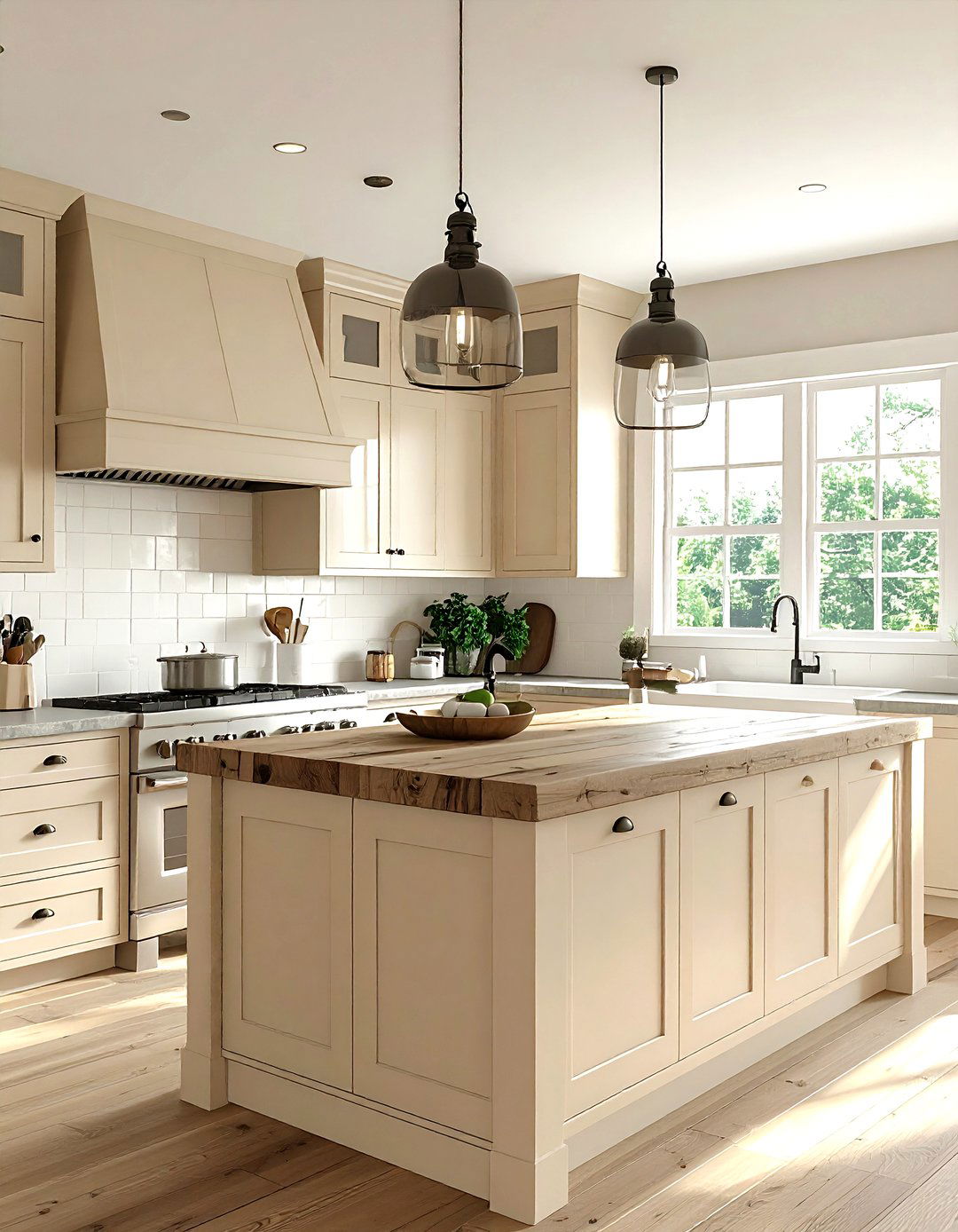 Farmhouse Beige Kitchen - 30 warm beige kitchen ideas