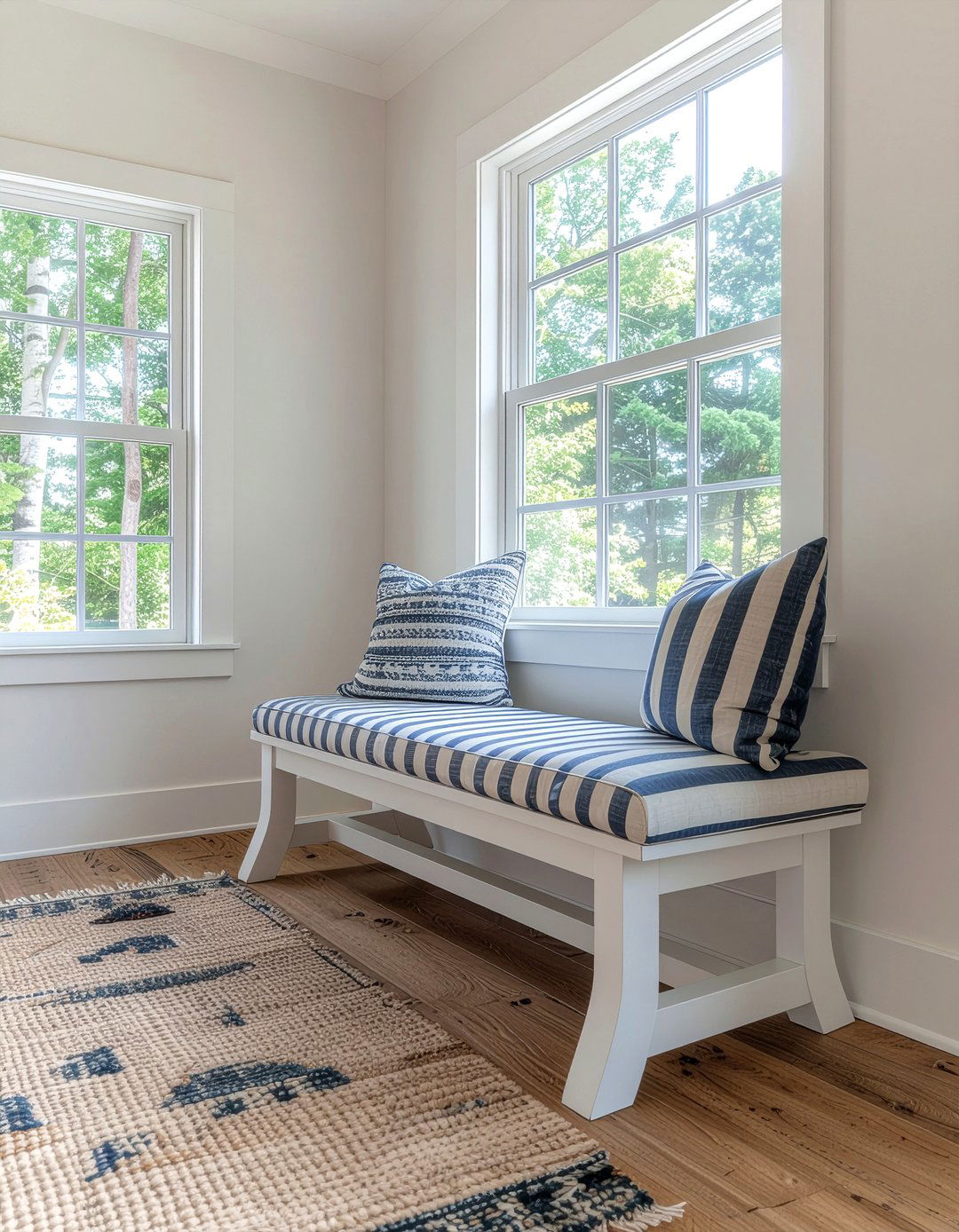 Farmhouse Bench - 30 living room banquette ideas