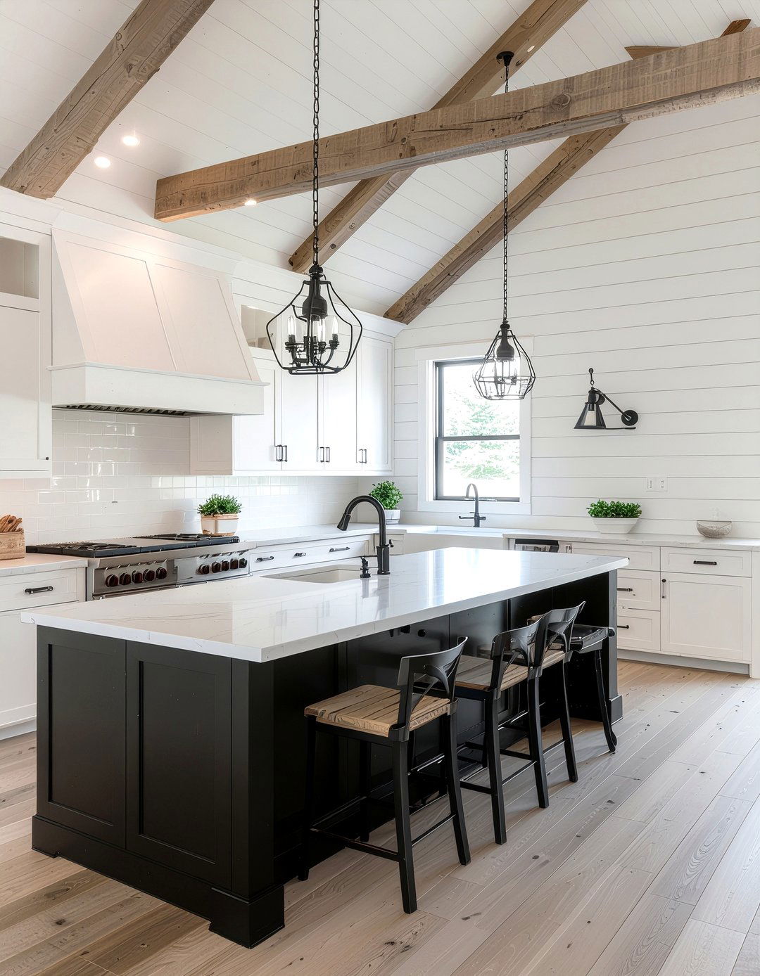 Farmhouse Black And White Kitchen - 30 black and white kitchen ideas