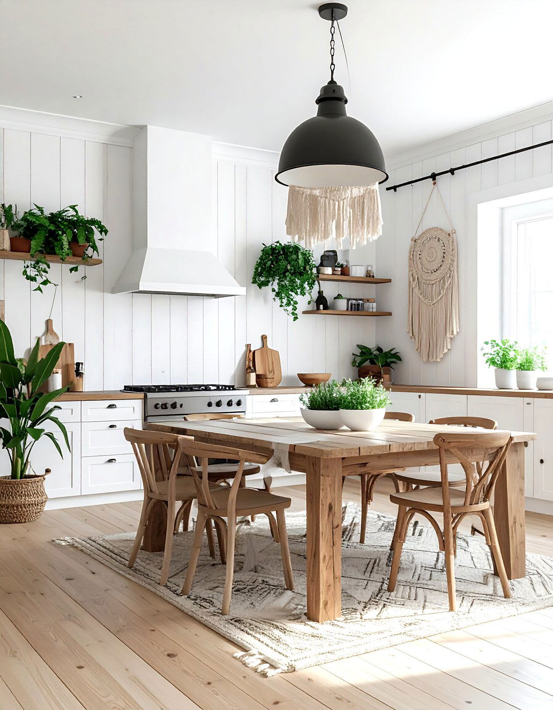 Farmhouse Boho Kitchen - 30 Bohemian kitchen ideas