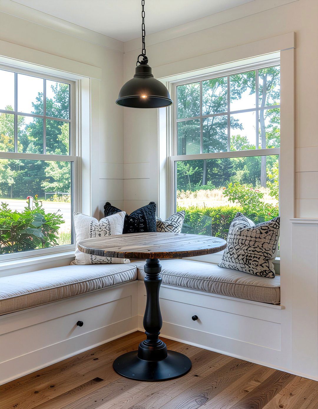 Farmhouse Breakfast Nook - 30 farmhouse home decor ideas