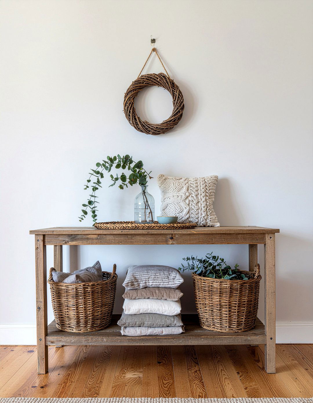 Farmhouse Buffet Wicker Baskets - 30 farmhouse buffet dining room ideas