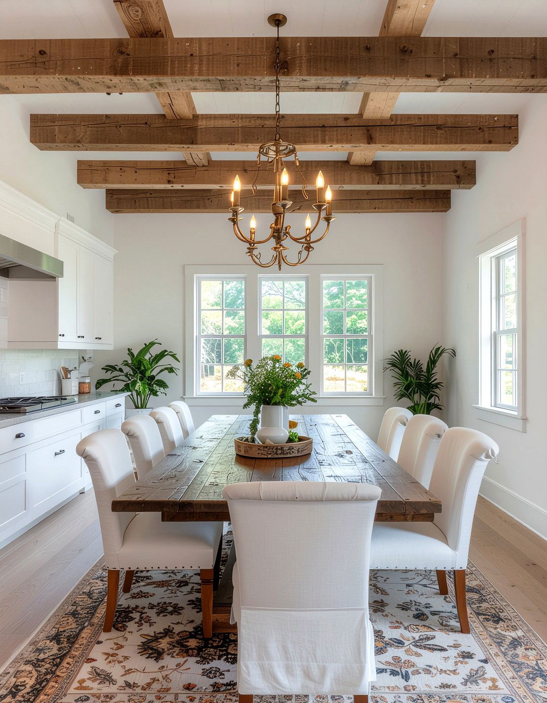 Farmhouse Colonial Fusion - 30 colonial dining room ideas
