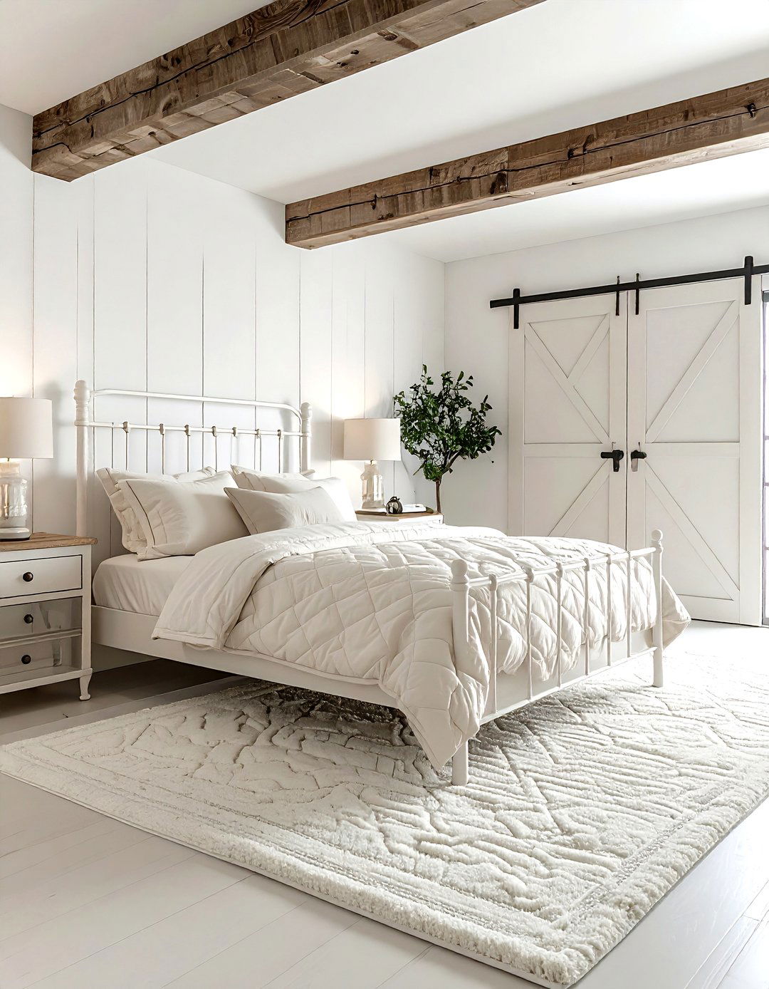 Farmhouse Cream And White Bedroom - 30 cream and white bedroom ideas