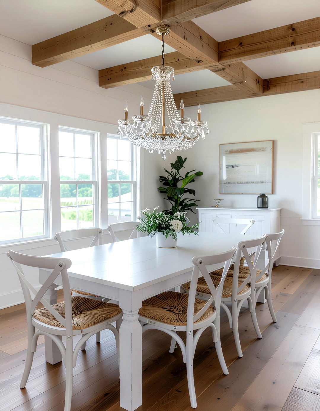 Farmhouse Crystal Chandelier Dining Room - 30 crystal chandelier dining room ideas