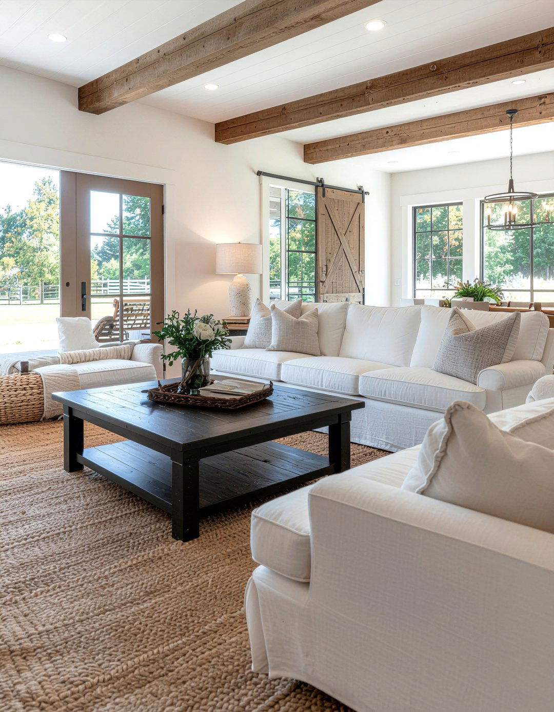 Farmhouse Dark Wood Decor - 30 espresso living room ideas