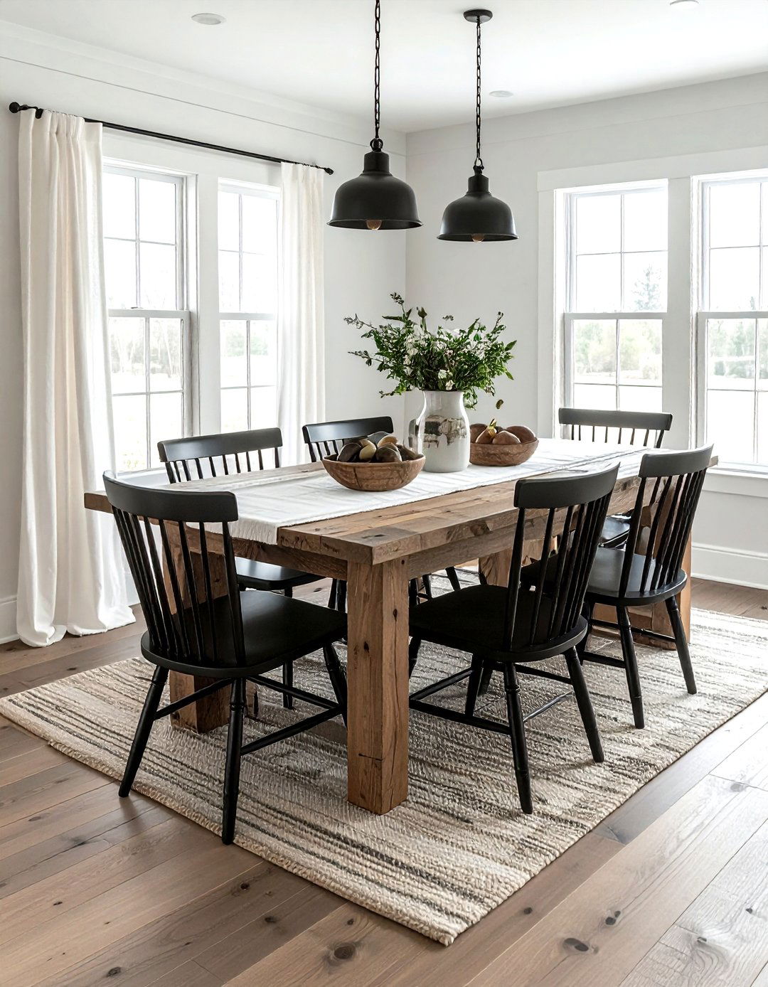 Farmhouse Dining Room - 30 streamlined dining room ideas
