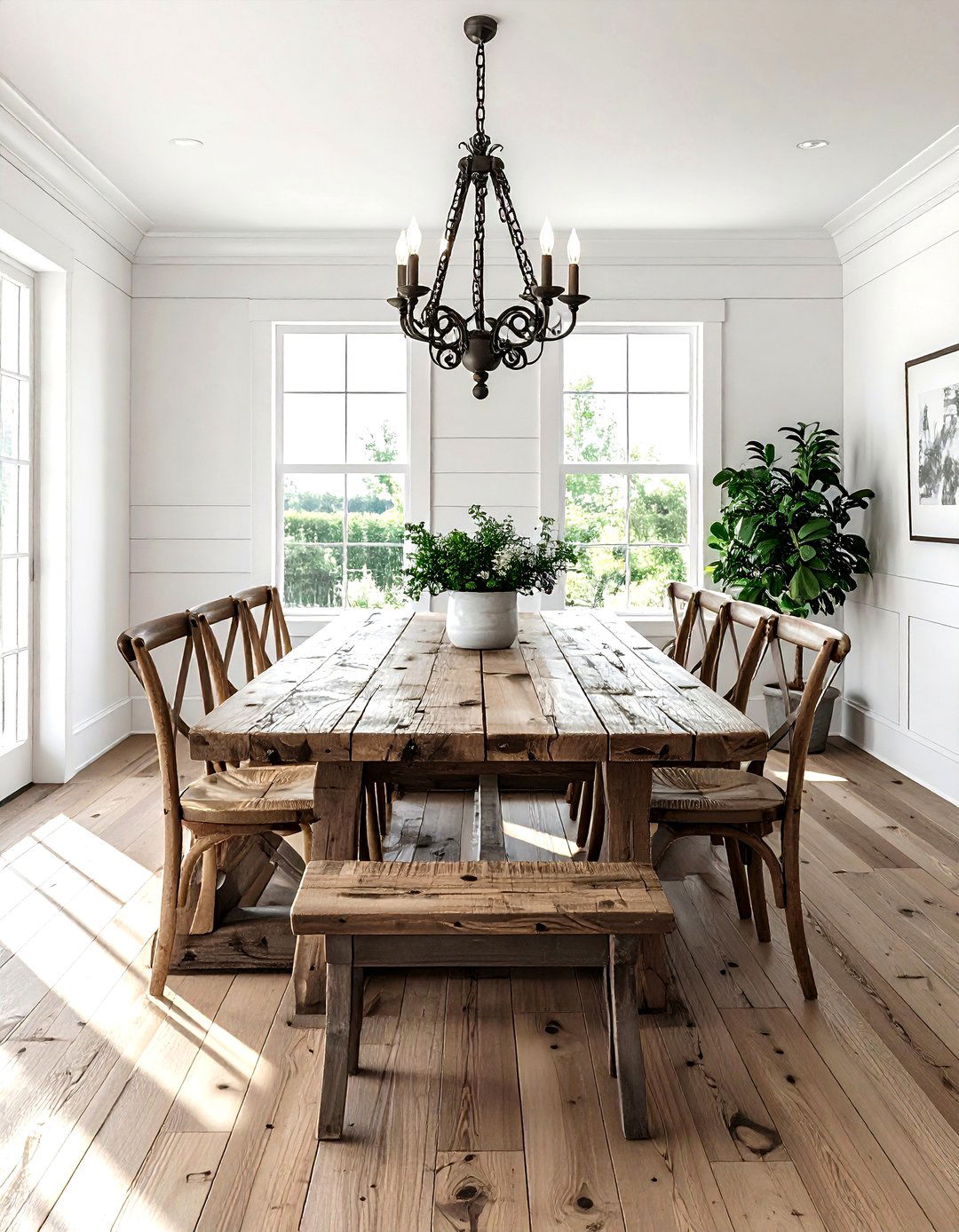 Farmhouse Dining Room Floor Plan - 30 dining room space planning ideas