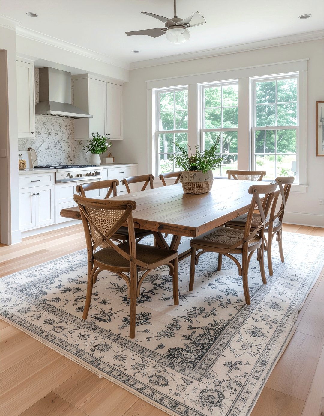 Farmhouse Dining Room Rug - 30 farmhouse dining room ideas