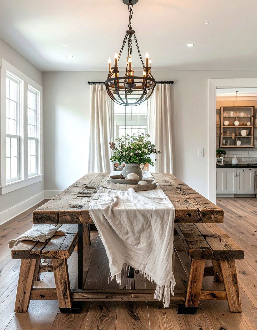 Farmhouse Dining Room Table - 30 transformed dining room ideas