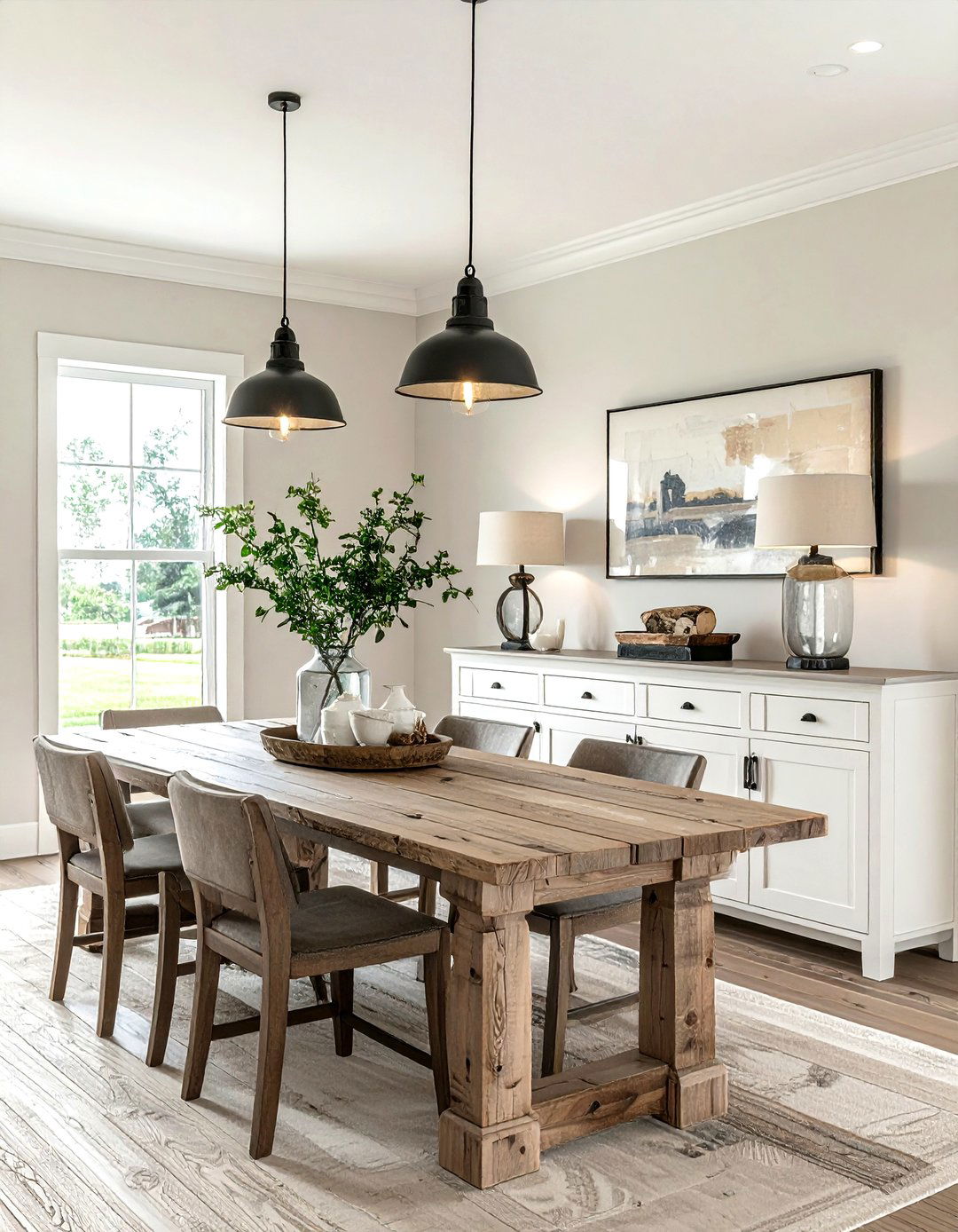 Farmhouse Dining Room With Buffet - 30 modern farmhouse dining room ideas