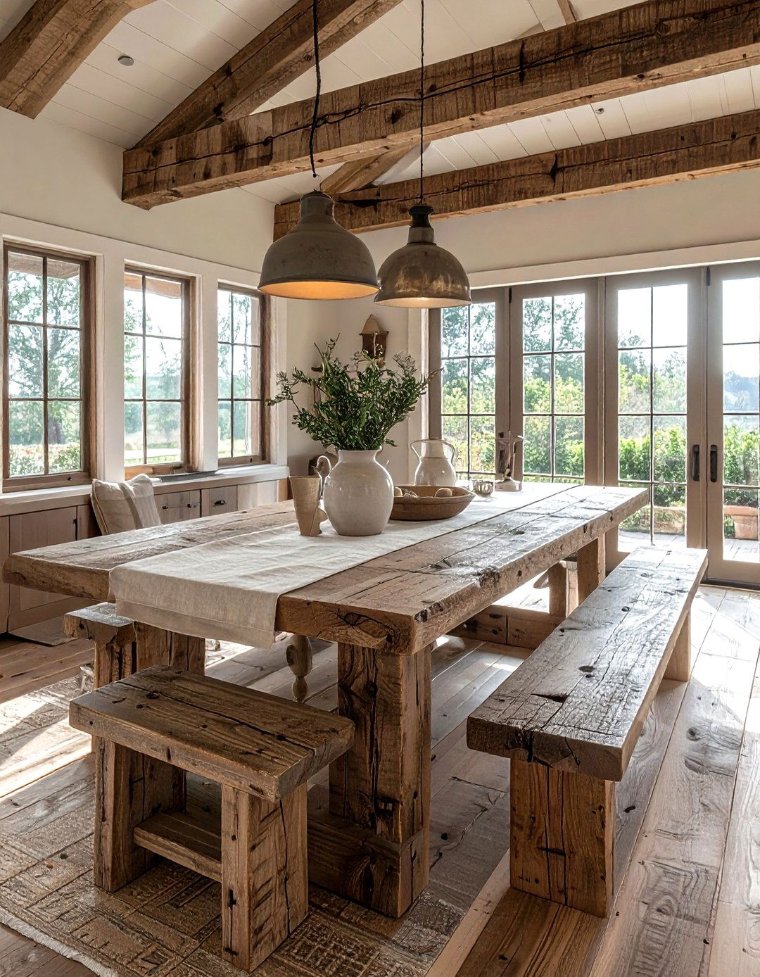 Farmhouse Dining Table - 30 dining room everyday ideas