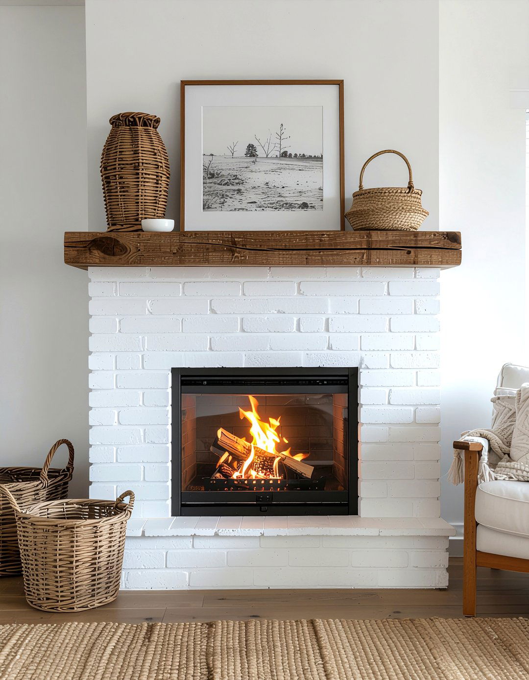 Farmhouse Fireplace Insert - 30 fireplace insert ideas