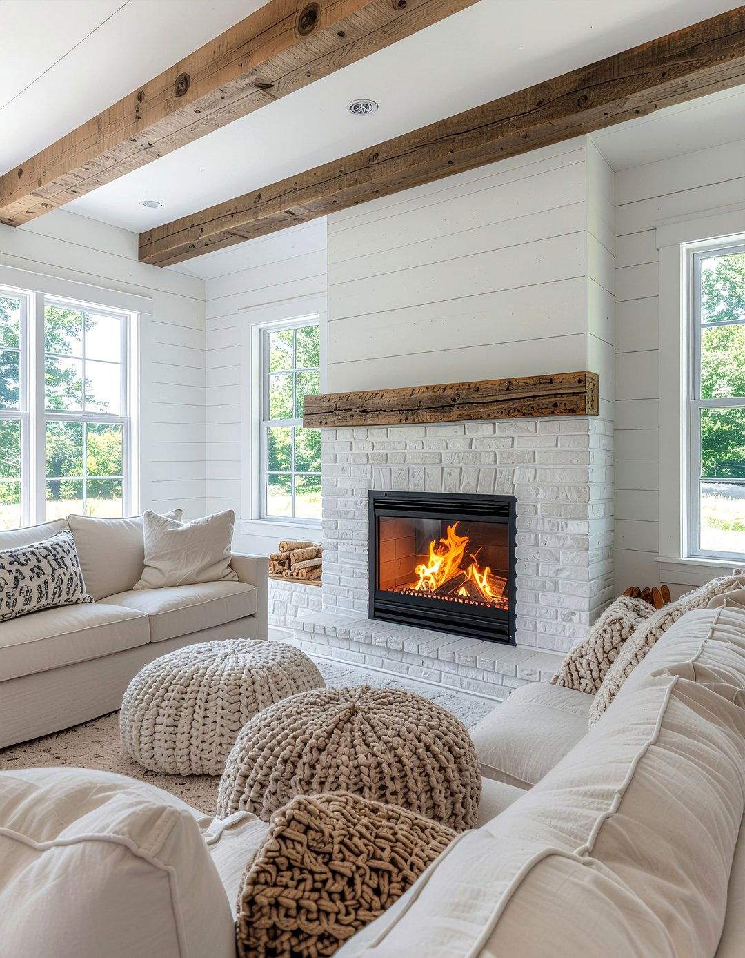 Farmhouse Fireplace Screen - 30 fireplace screen ideas