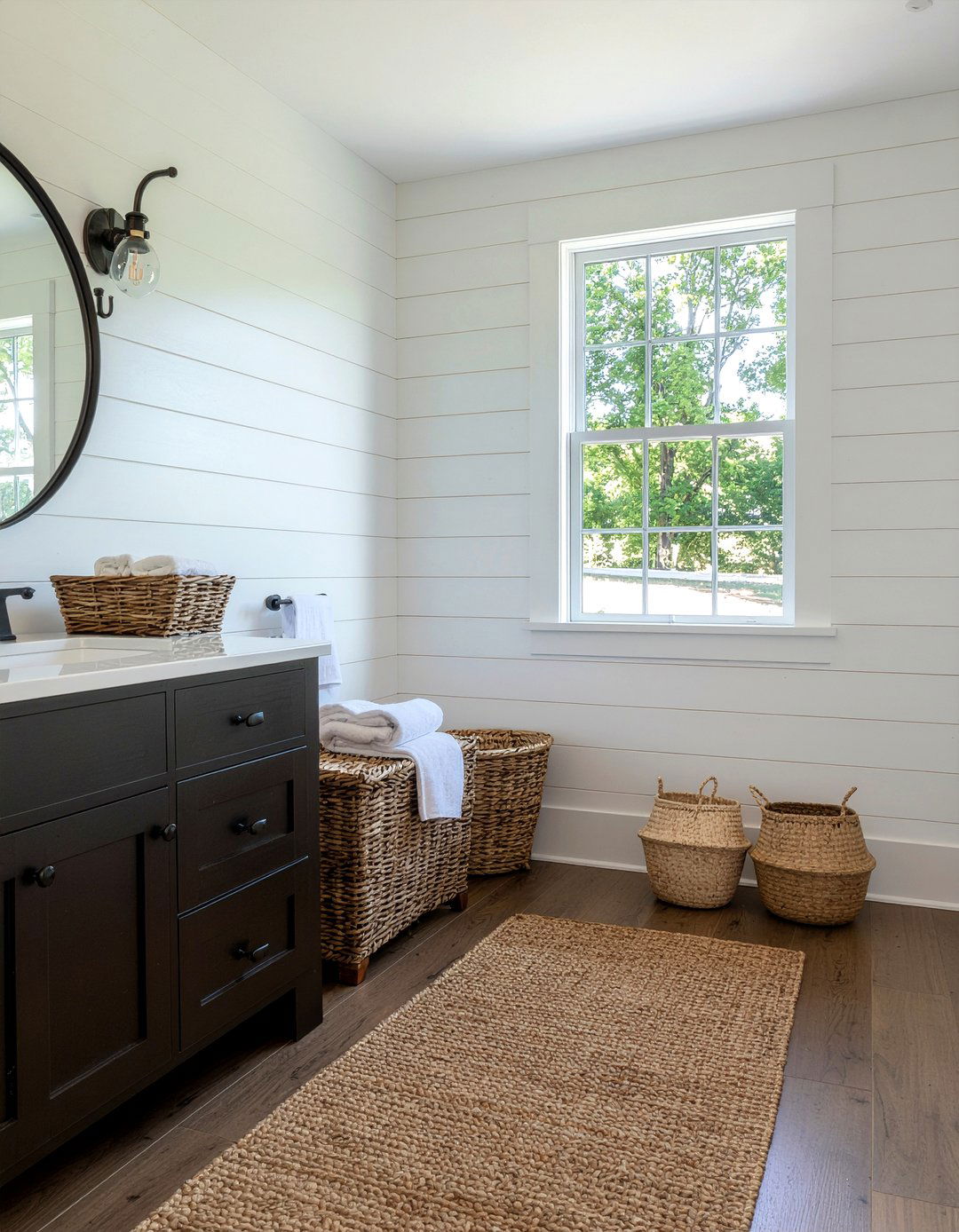 Farmhouse Girls Bathroom - 30 girls bathroom ideas