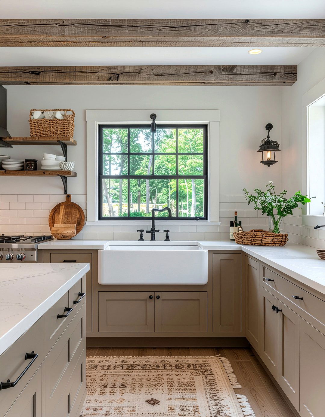 Farmhouse Greige Kitchen - 30 greige kitchen ideas