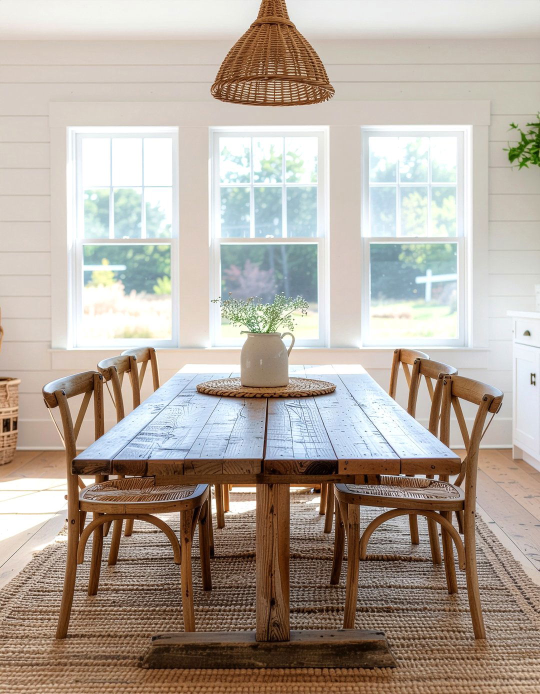 Farmhouse Harvest Table - 30 family heirloom dining room ideas