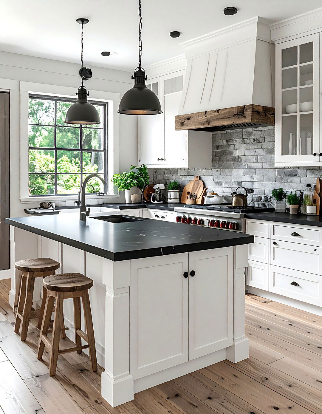 Farmhouse Kitchen Black Countertop - 30 black countertop kitchen ideas