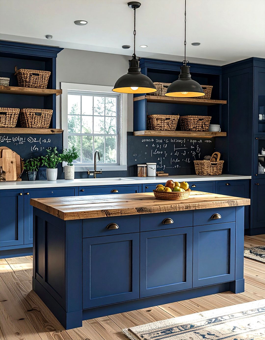 Farmhouse Kitchen Desk - 30 kitchen homework station ideas