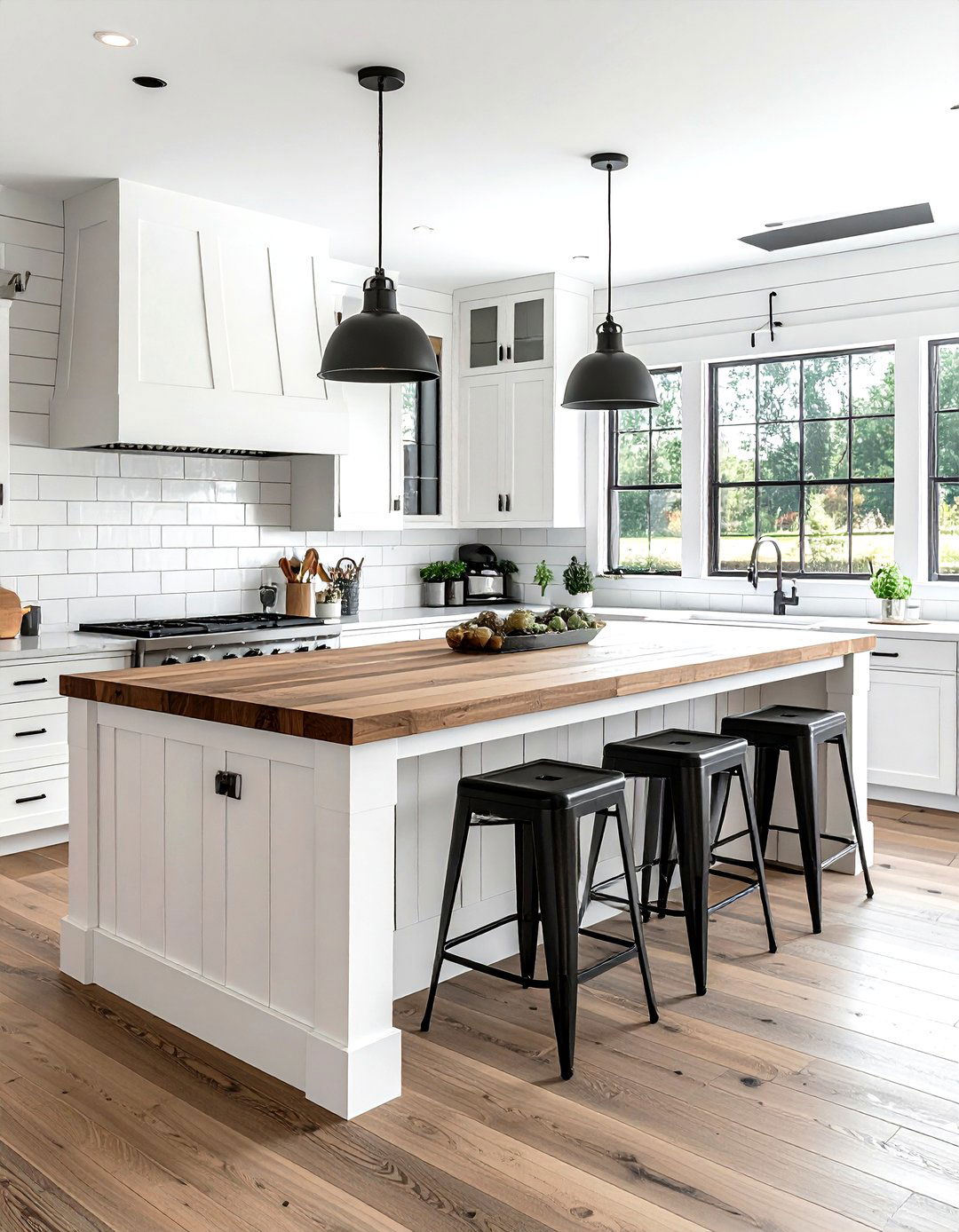 Farmhouse Kitchen Island - 30 L-shaped kitchen island ideas
